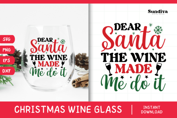 Christmas Wine Glass Quote SVG 15: A Lighthearted Holiday Embroidery Design