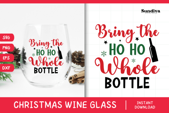 Christmas Wine Glass Quote SVG 18 Review: A Festive Embroidery Design