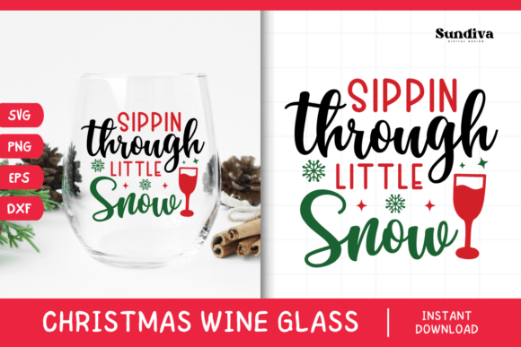Christmas Wine Glass Quote SVG 4: A Playful Holiday Embroidery Design