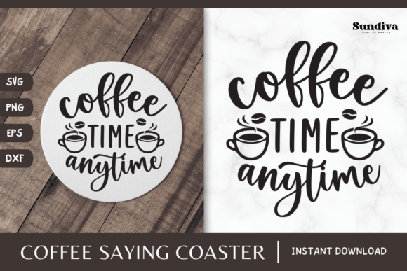 Coaster Quote SVG Coffee Saying 5: A Humorous Embroidery Design for Real Projects