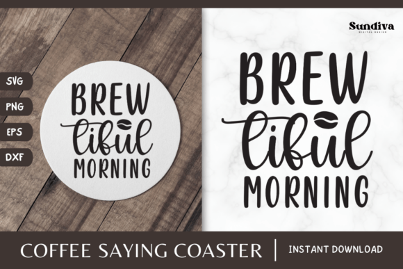 Coaster Quote SVG Coffee Saying 6: A Humorous Embroidery Design for Real Projects