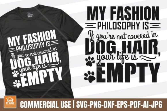 Dog Hair Fashion Quote SVG - A Stylish Statement for Pet Lovers