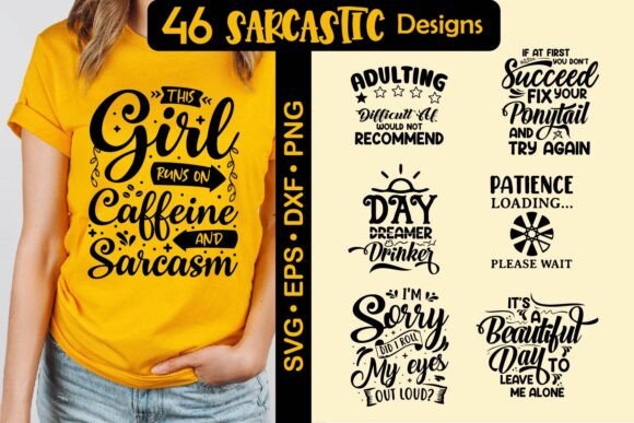 Sarcastic Quote SVG Bundle Funny Sayin