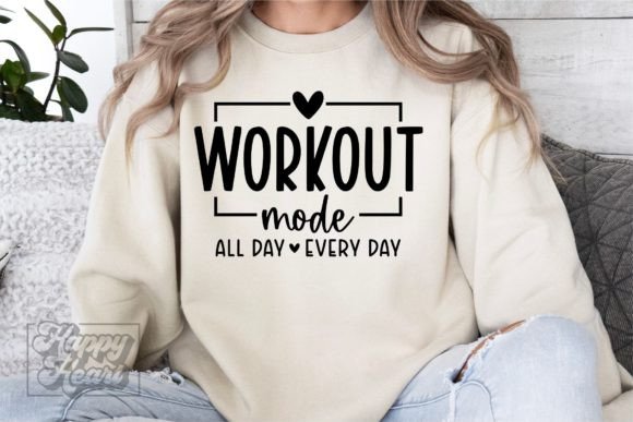 Workout Mode SVG PNG - Fitness Quote SVG Review for Real Projects